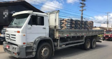 Caminhão com 13 toneladas de cimento sem nota fiscal é apreendido em Caruaru