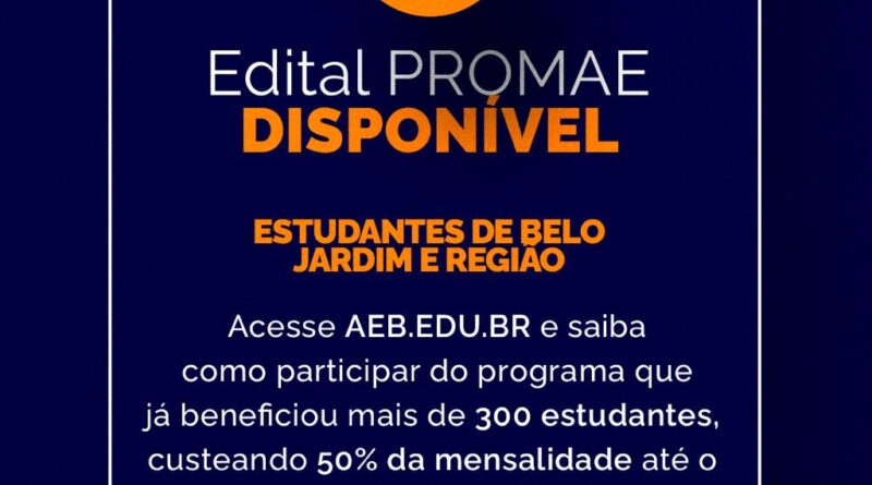 Faculdade do Belo Jardim e Prefeitura de Belo Jardim lançam edital do PROMAE