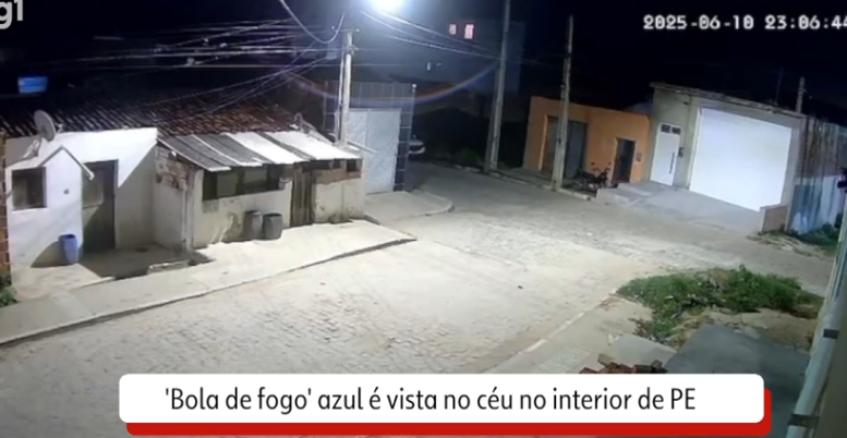 ‘Bola de fogo’ é vista no céu no interior de PE