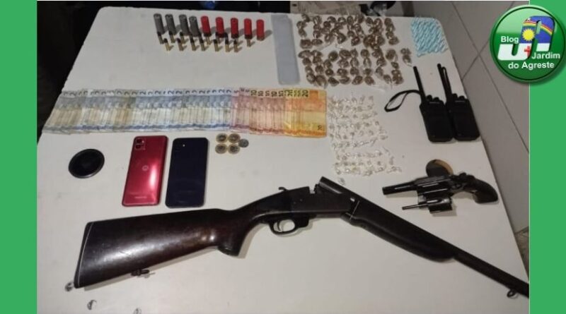 Porte ilegal de @rm@ e tr@fico de dr0g@s são registrados em São Bento do Una