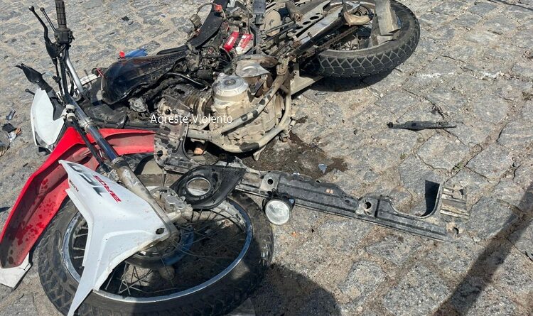 GUARDA MUNICIPAL DE GARANHUNS MORRE APÓS COLISÃO ENTRE MOTOCICLETA E CAMINHONETE NA BR-423, EM JUPI