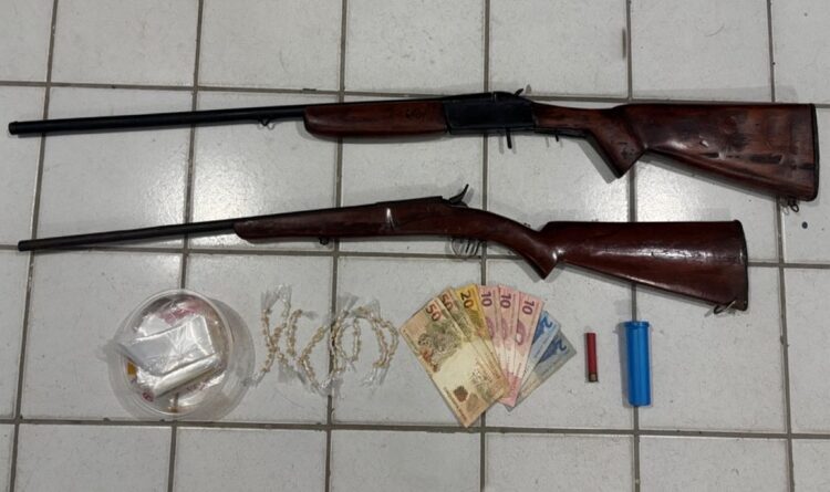 BEPI APREENDE ARMAS, DROGAS E MUNIÇÕES DURANTE OPERAÇÃO EM CANHOTINHO