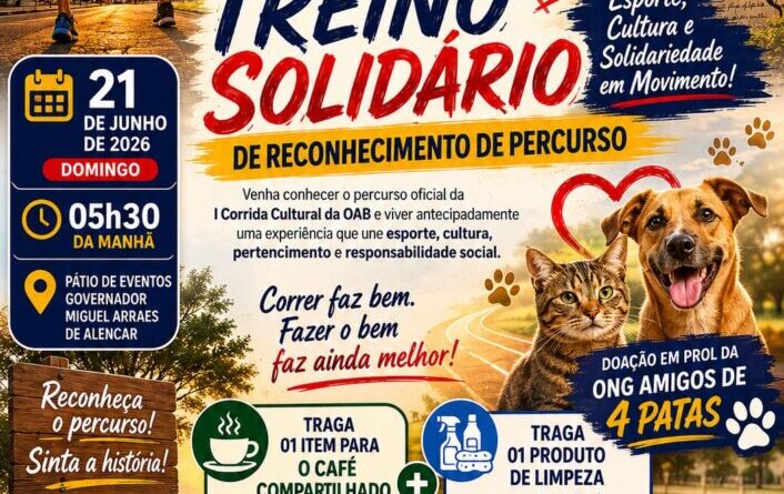 Treino solidário marca contagem regressiva para a 1ª Corrida Cultural da OAB em São José Do Egito