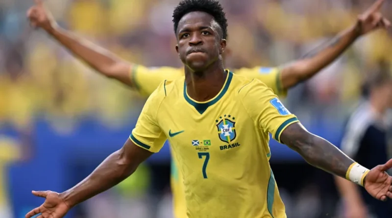 Copa do Mundo: Brasil vence Escócia por 3 a 0 com show de Vini Jr.