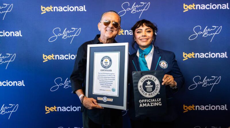 Galvão Bueno quebra recorde e entra para o Guiness Book