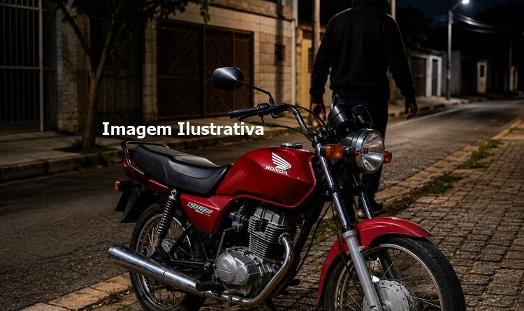 MOTO É FURTADA EM FRENTE A RESIDÊNCIA EM JUPI; POLÍCIA ALERTA PARA RISCO DE DEIXAR VEÍCULOS NA RUA DURANTE A NOITE
