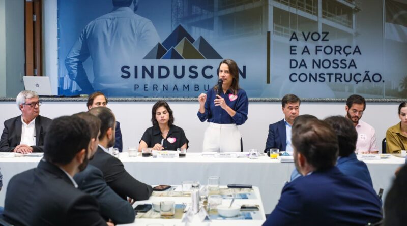 Em encontro com representantes da construção civil, Raquel destaca investimentos em habitação popular através do Morar Bem e retomada do crescimento econômico